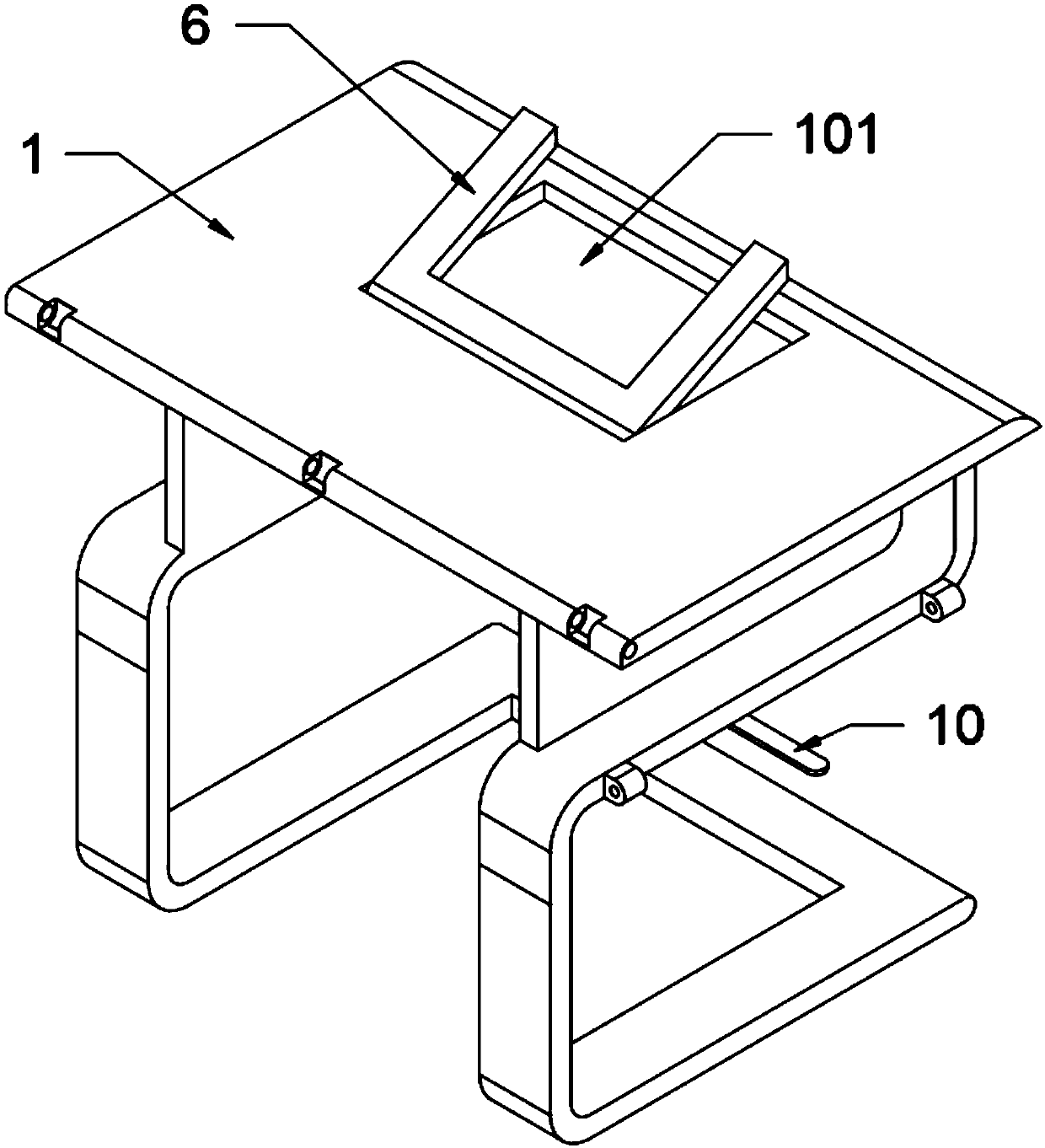 Ceramic plate drawing auxiliary device for artistic creation