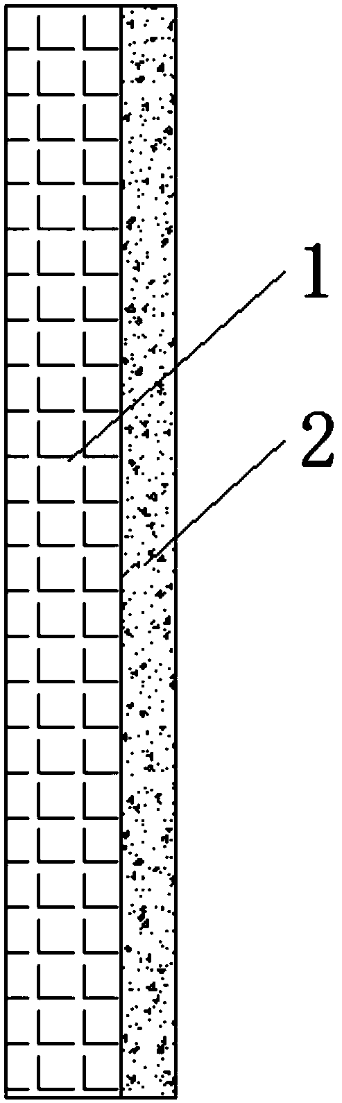 Novel two-component waterproof and decorative integrated paint and construction method thereof