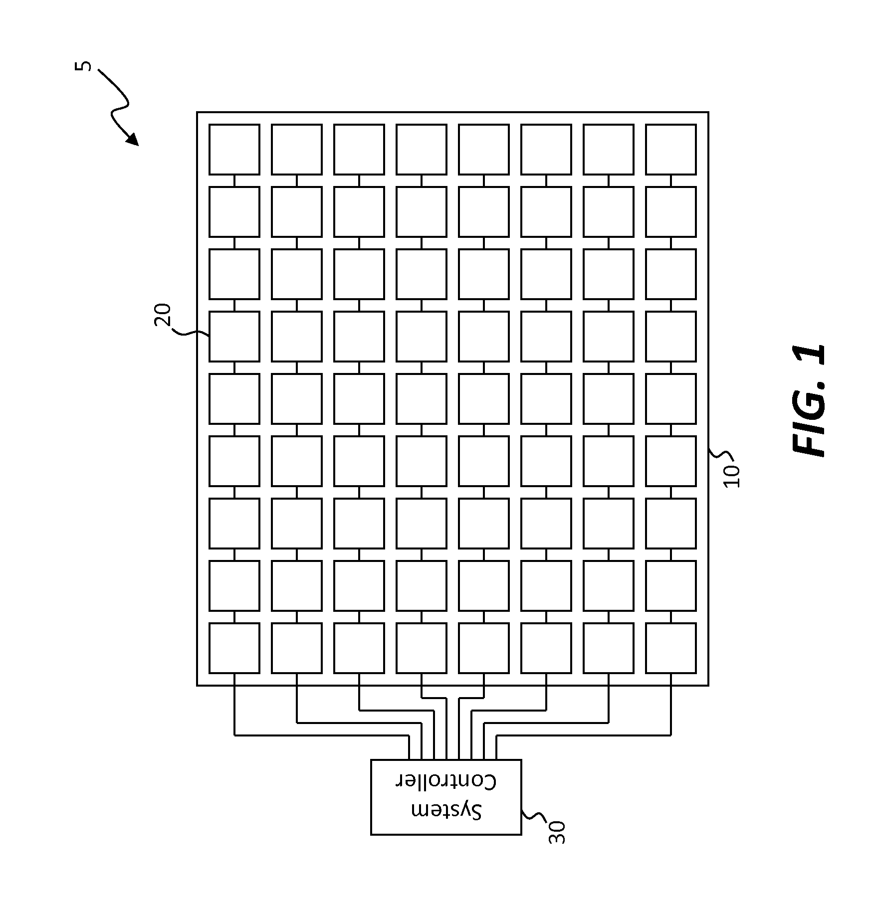 Active-matrix touchscreen