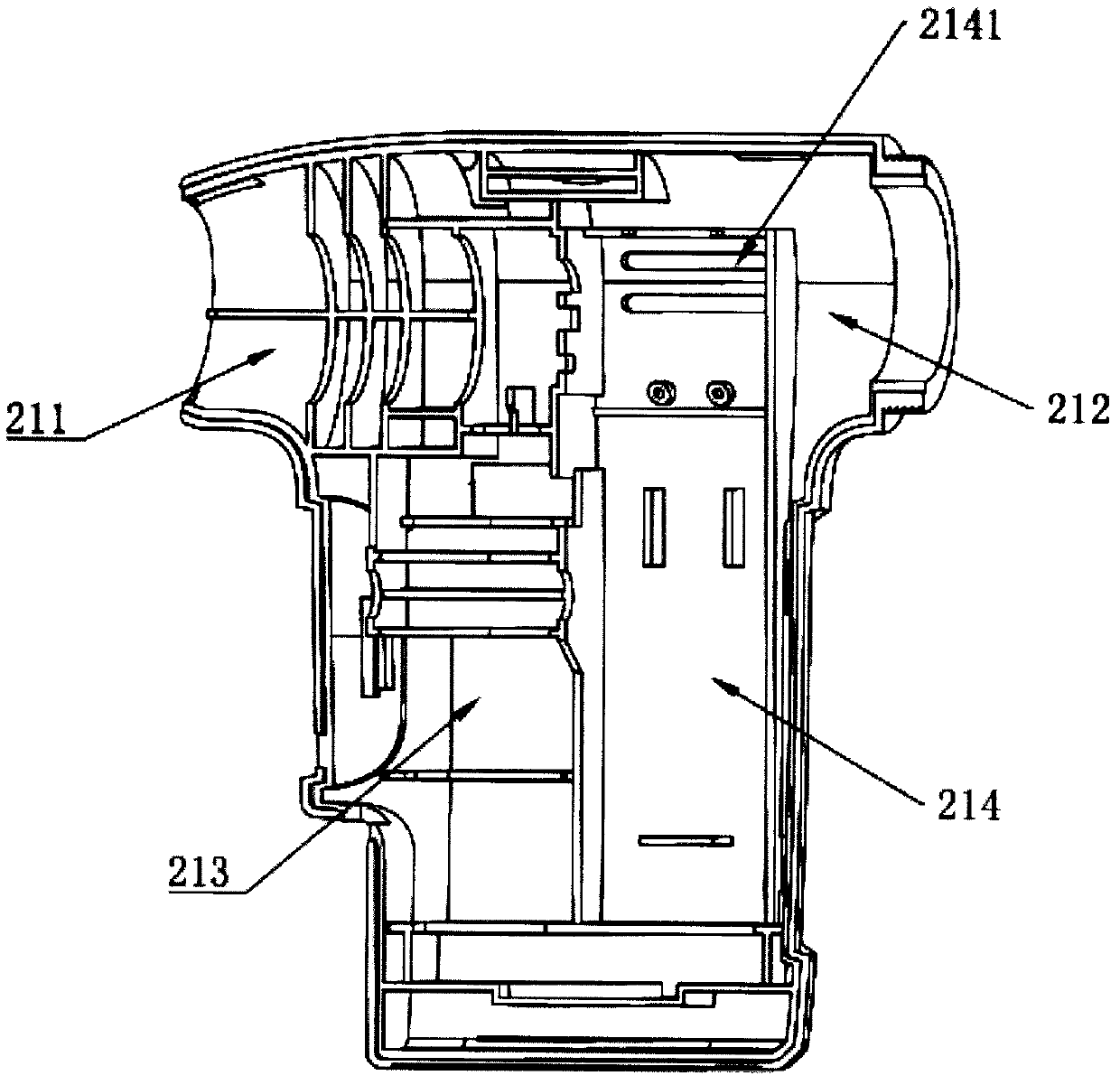 A magnetic circulation vibration breathing rehabilitation training device