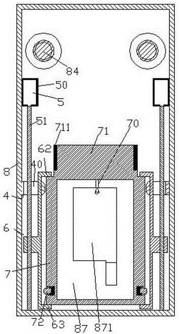 Suspension device for kitchen cutting tool