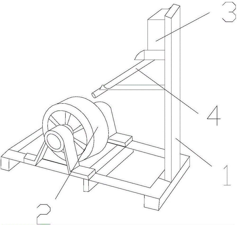 Lubricating device for elevator lifting and operating rolling wheels