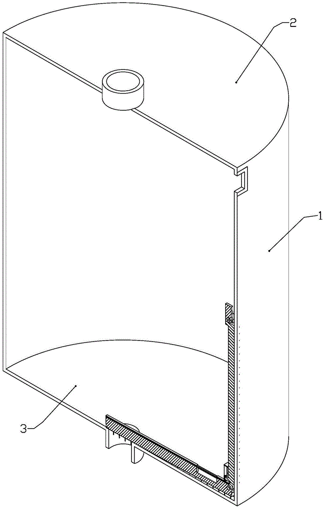 Device and method for mechanically cleaning inner wall of barrel-shaped container