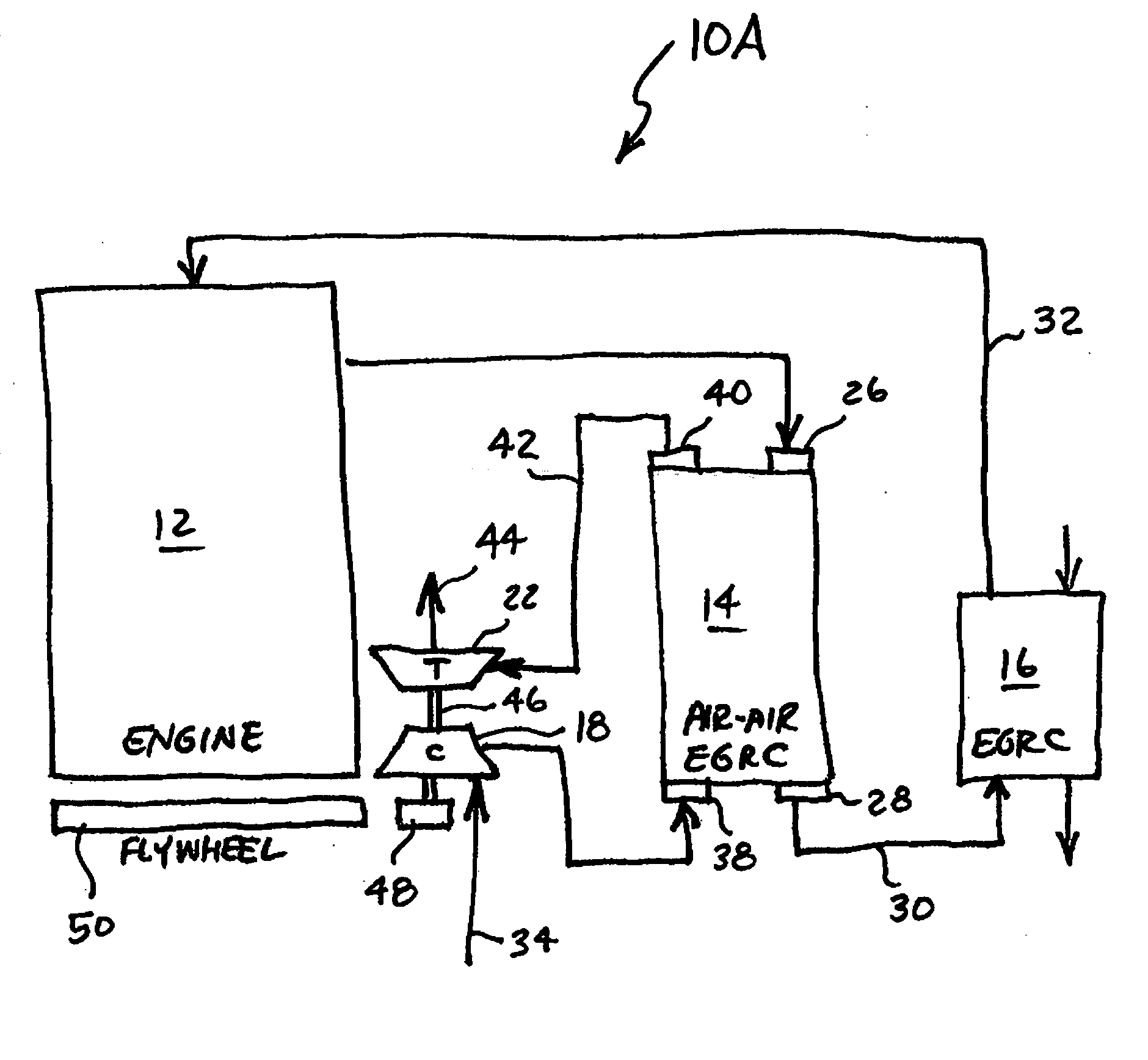 Open loop Brayton cycle for EGR cooling