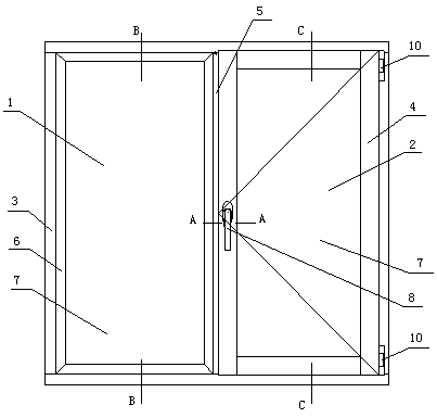 Energy-conservation and thermal-insulation aluminum wooden door and window with ultralow energy consumption