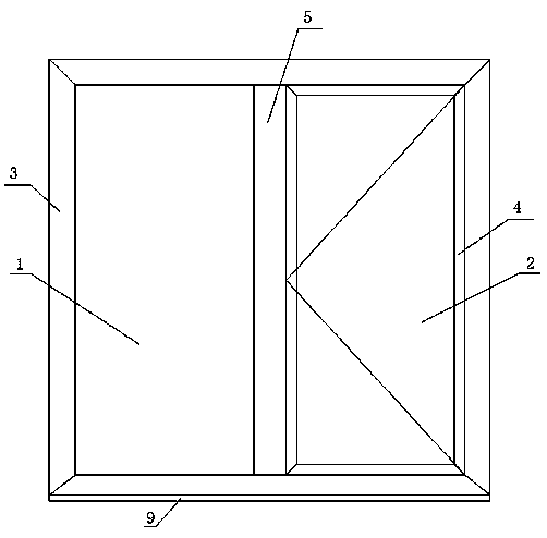 Energy-conservation and thermal-insulation aluminum wooden door and window with ultralow energy consumption