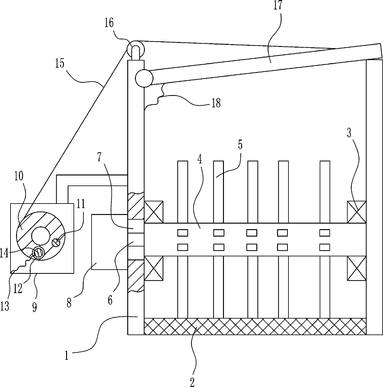 A multi-stage dismantling and recycling device for electronic waste