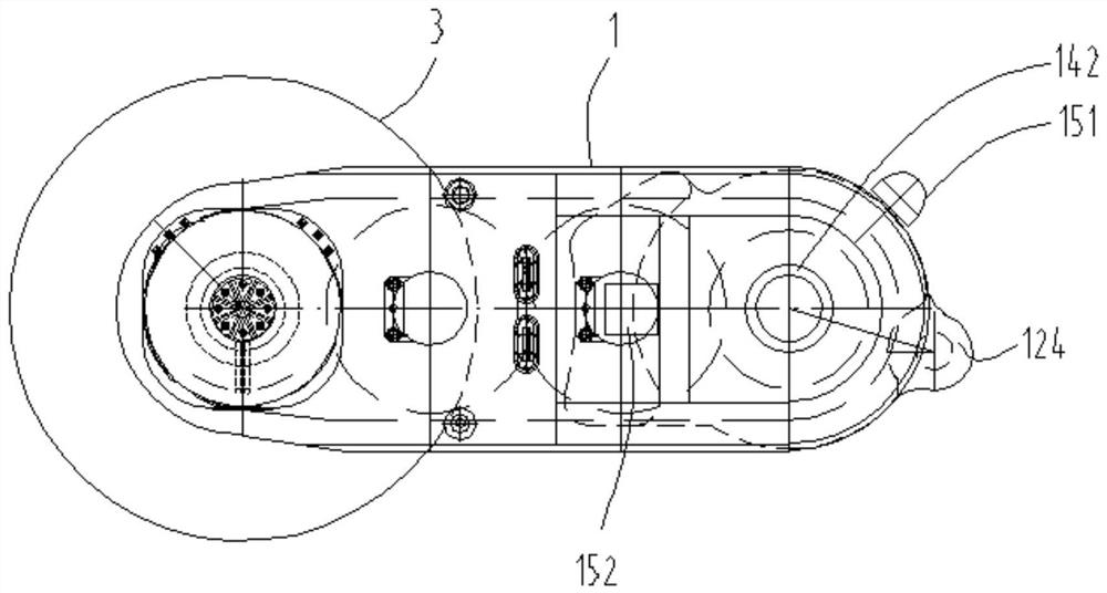 Rocker arm structure of short-body coal mining machine with wide mining range