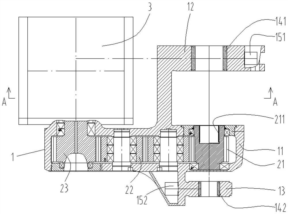 Rocker arm structure of short-body coal mining machine with wide mining range