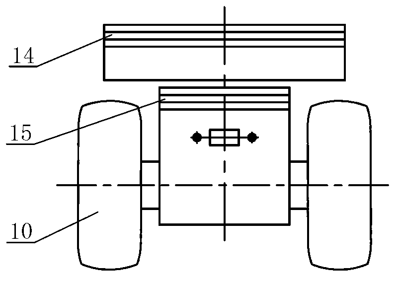 Balance weight type rear steering forklift