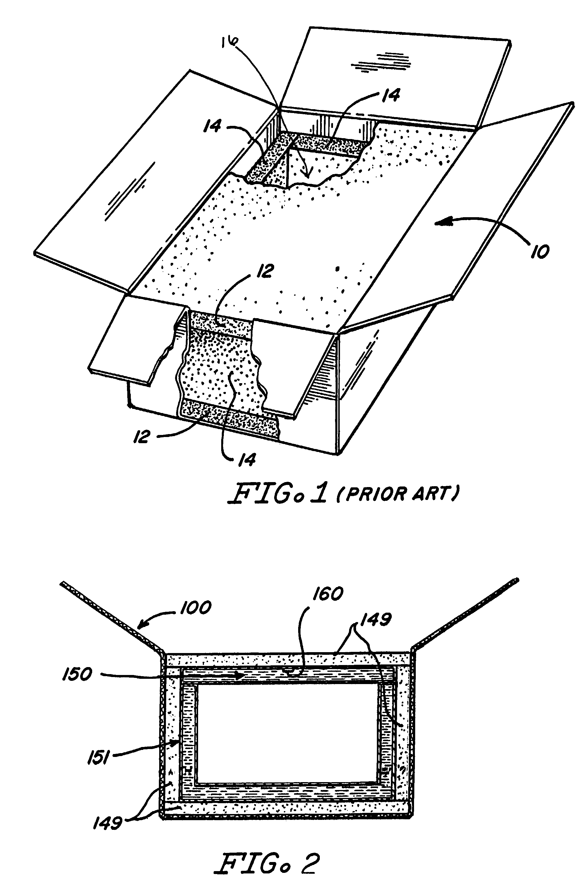 Container having passive controlled temperature interior