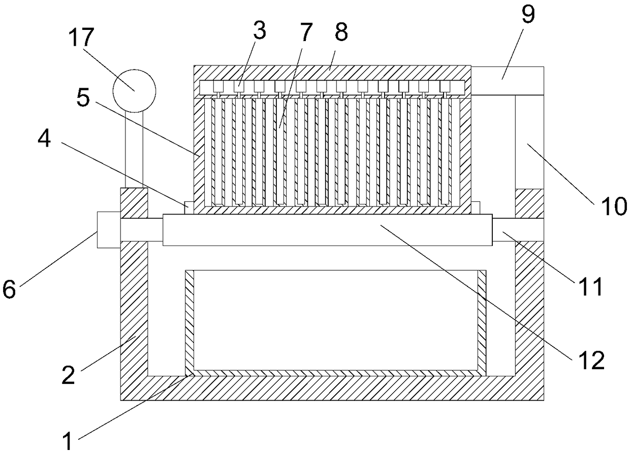 Deep hole plate cleaning device