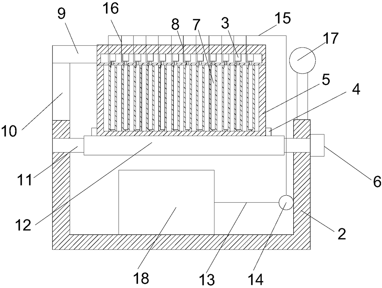 Deep hole plate cleaning device