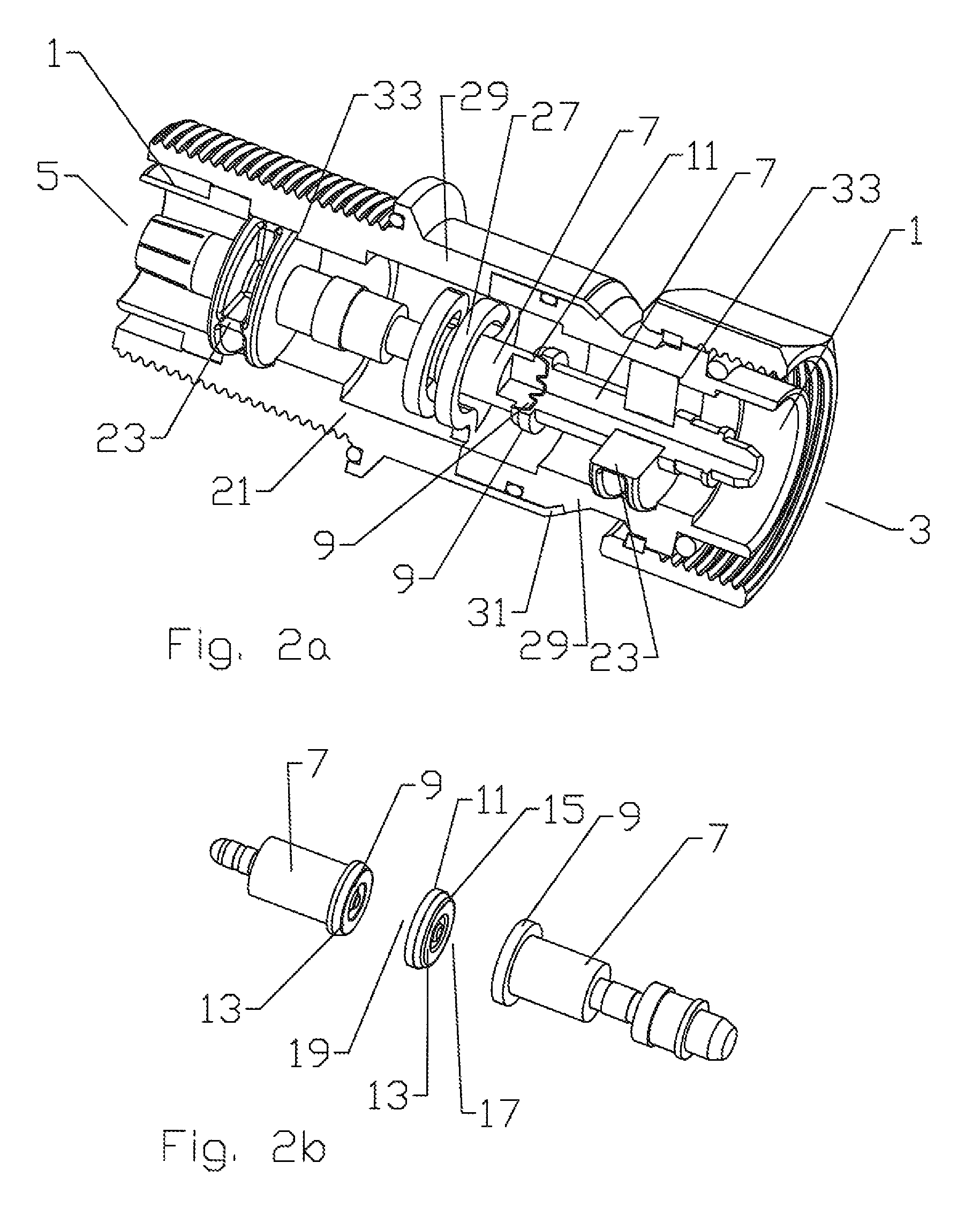 Folded surface capacitor in-line assembly