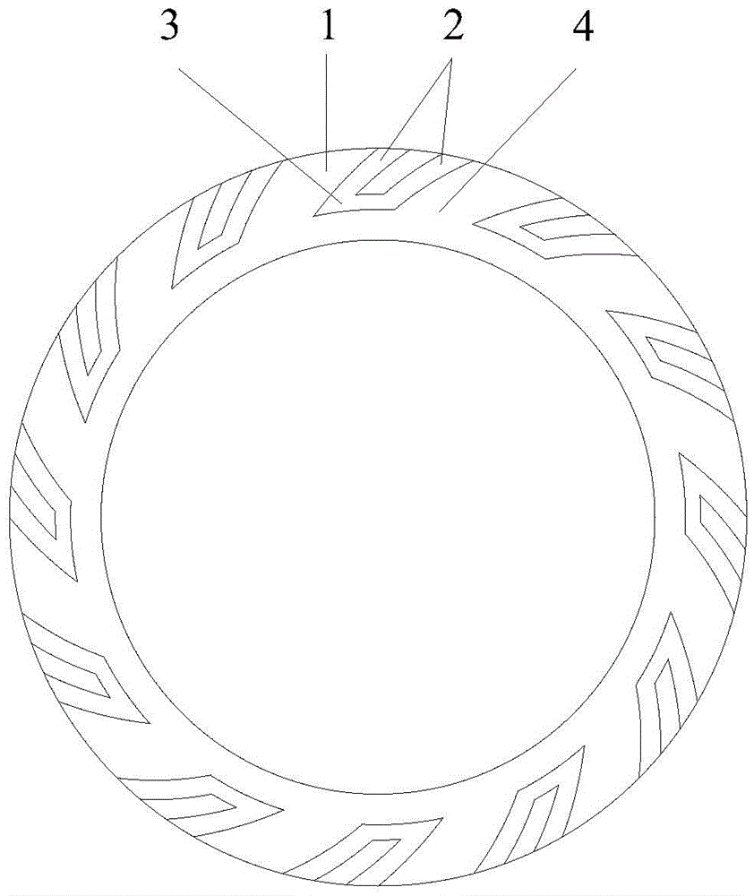 Bird-like wing-shaped multi-channel groove end face sealing structure