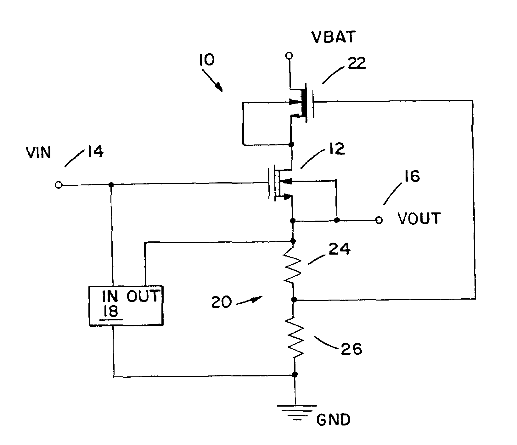 Electret microphone buffer circuit with significantly enhanced power supply rejection