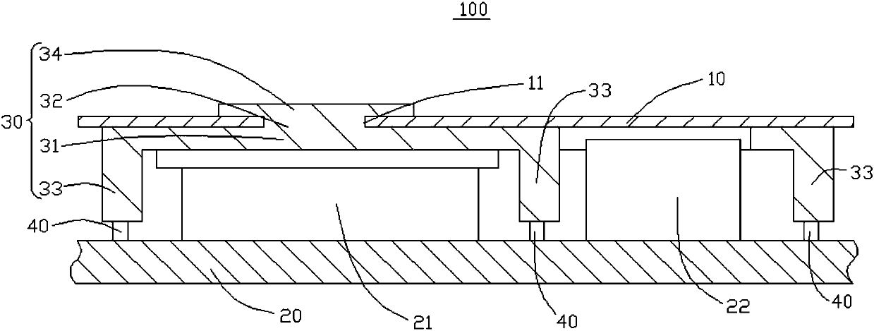 An electronic device and a method for making the shield