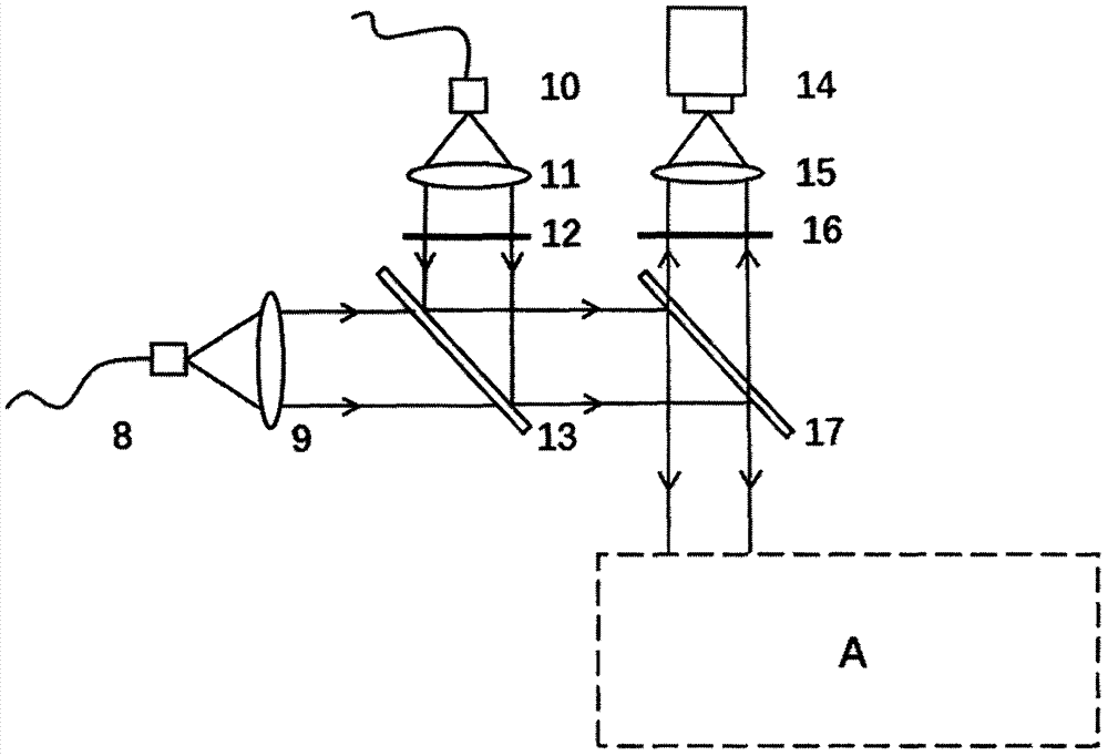 Micro lens and sample table locking system based on atomic force probe