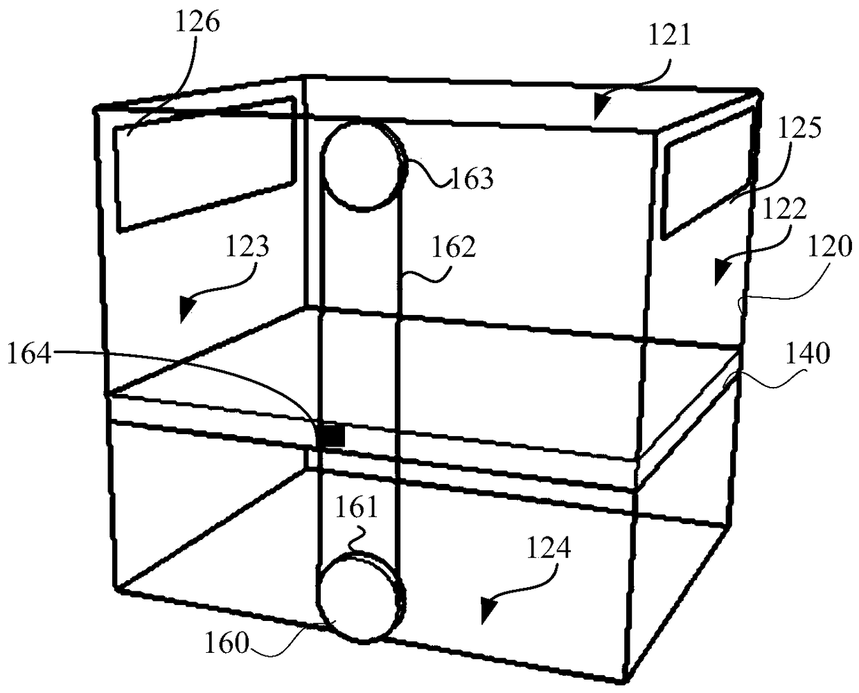 Dust collecting box for cleaning robot, cleaning robot and control method