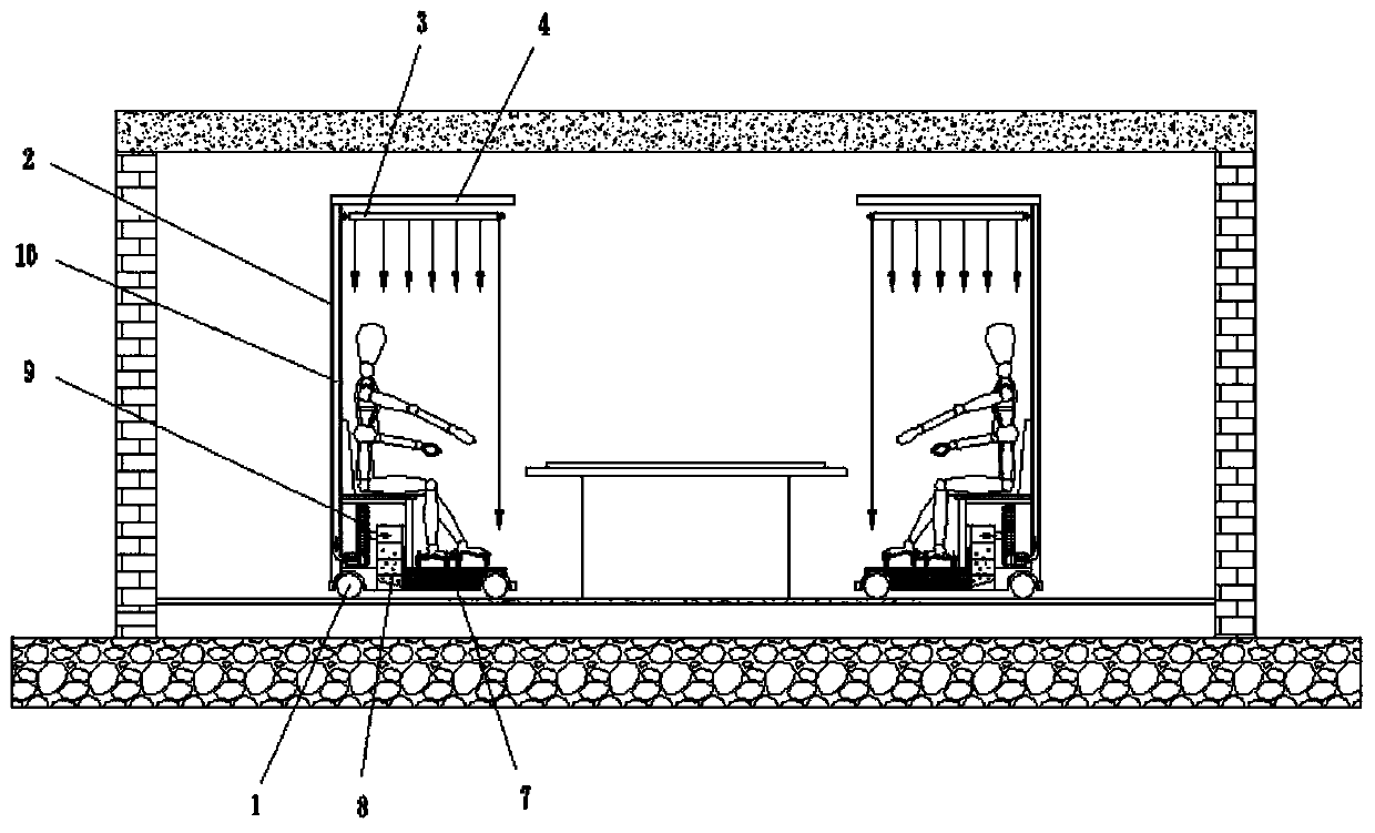 Mobile air purification and isolation device