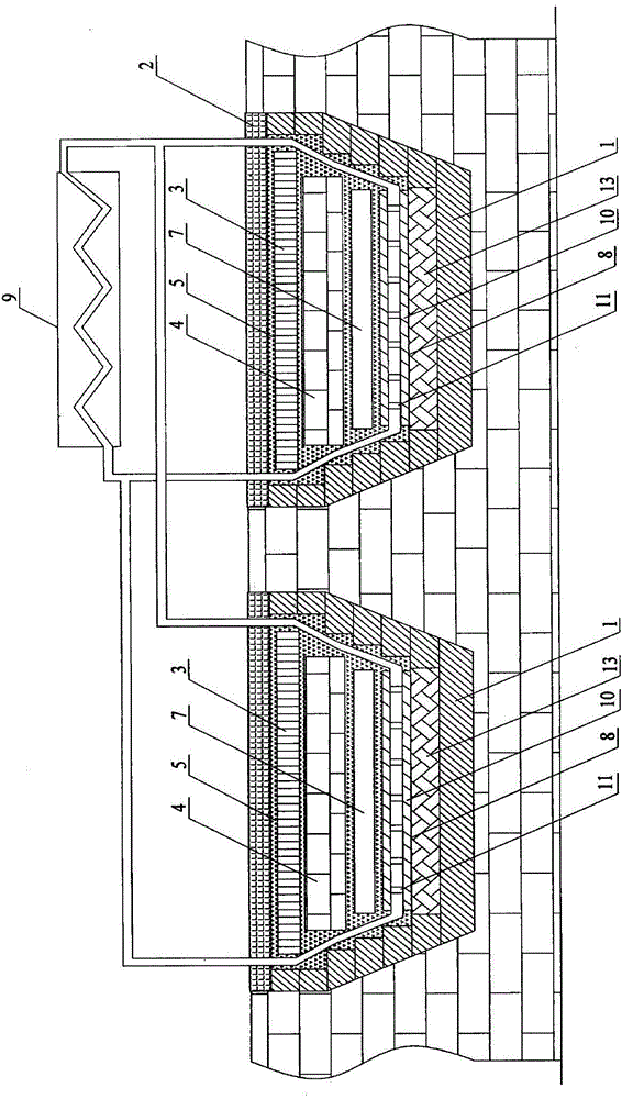 Coke oven top waste heat recycling and electricity generation system based on efficient drive power source circuit