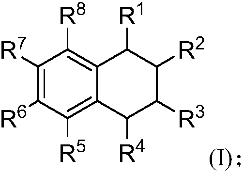 1,2,3,4-Tetrahydronaphthalene compound and preparation method and application thereof