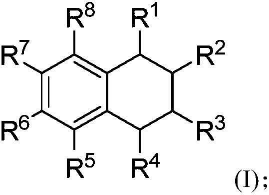 1,2,3,4-Tetrahydronaphthalene compound and preparation method and application thereof