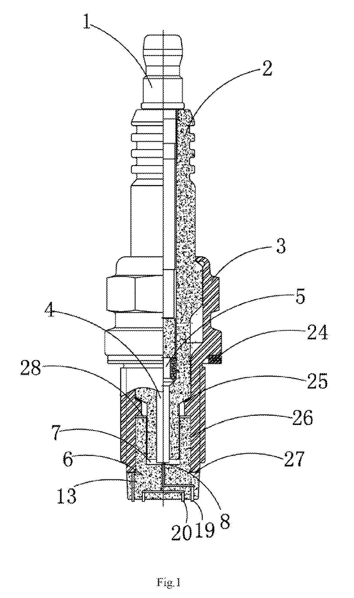 Series clearance multi-point discharging sparking plug