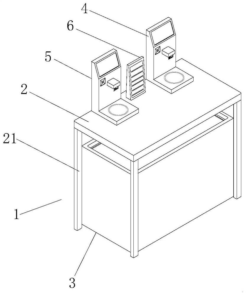 Food storing, selling and cooking all-in-one machine