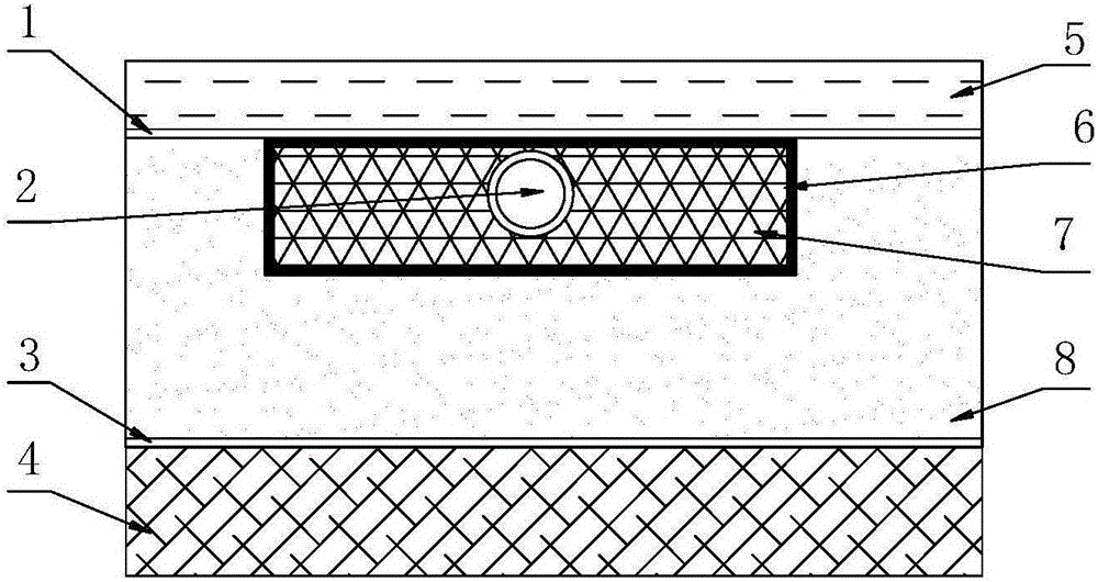 Novel phase-change heat-storage radiant floor heating device for tail end of air source heat pump