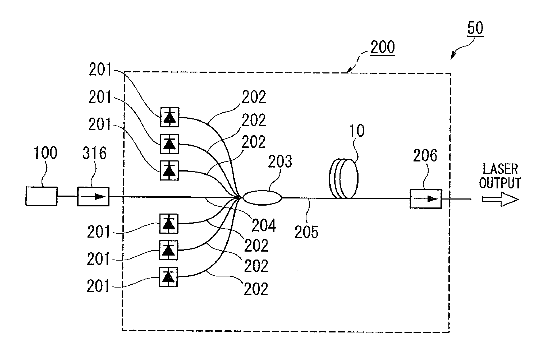 Optical fiber laser