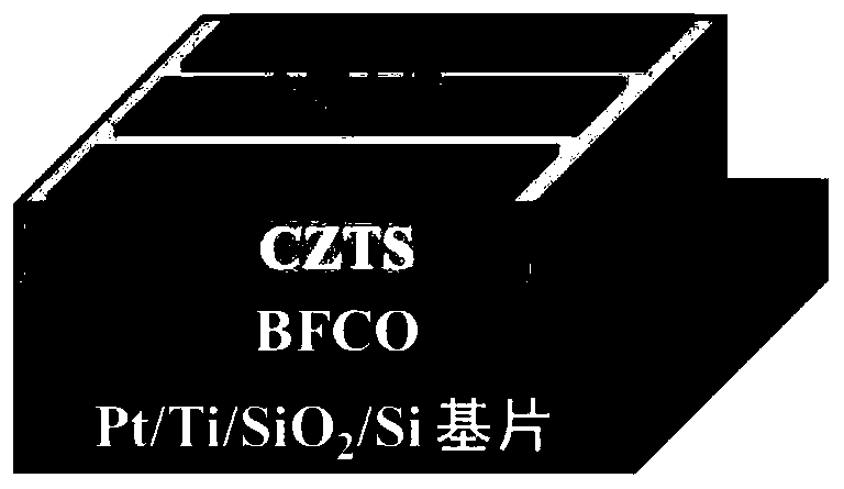 Zinc stannite-oxide perovskite heterojunction based on copper-zinc-tin-sulfur/bismuth-iron-chromium-oxygen