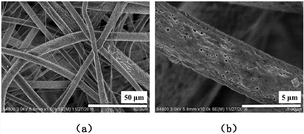 Thin film composed of polylactic acid fibers in nano-continuous porous structure and preparation method thereof