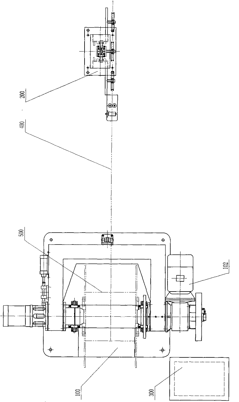 Belt unreeling device