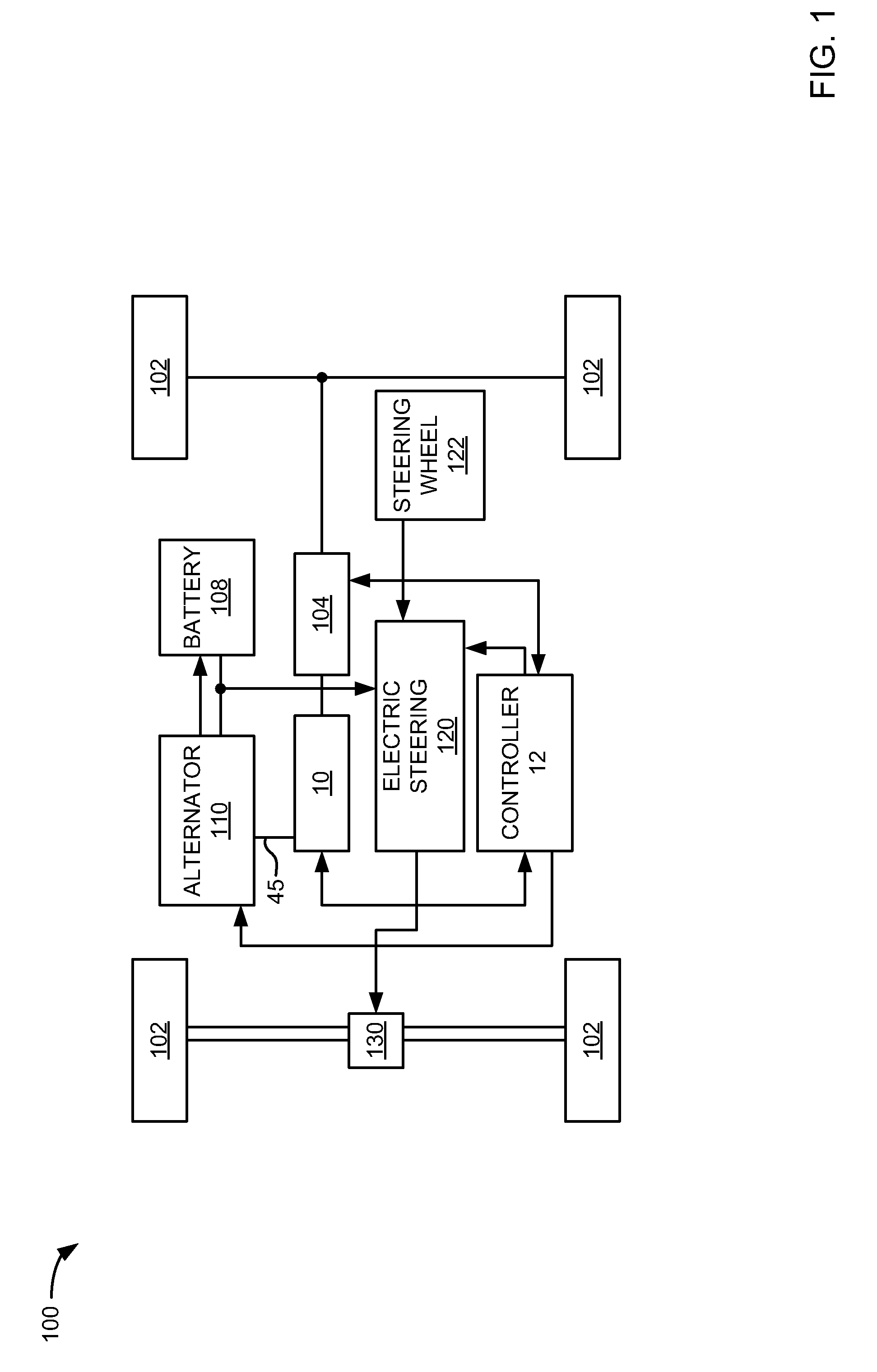 Method for supplying power to an electrically assisted steering system