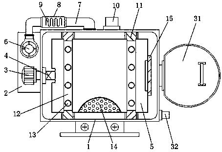 Cleaning and disinfection device for down production