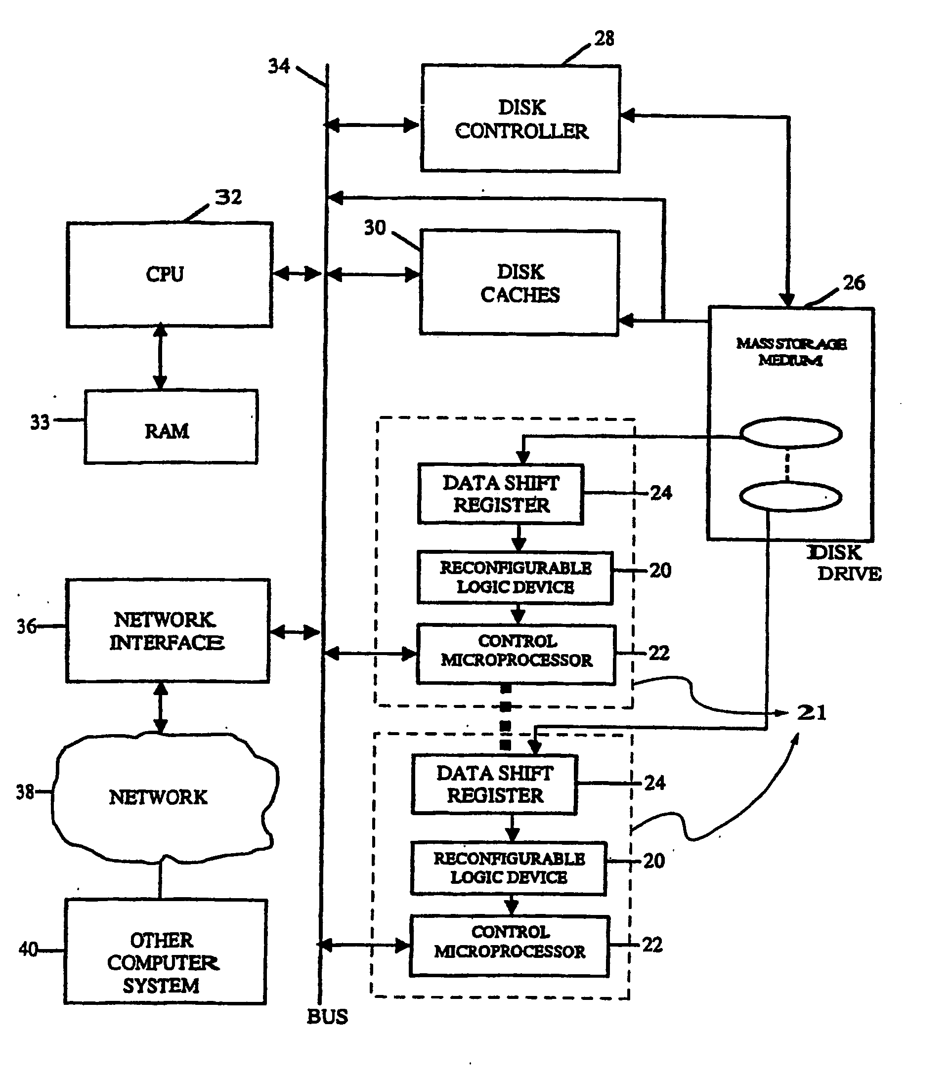 Intelligent data storage and processing using fpga devices