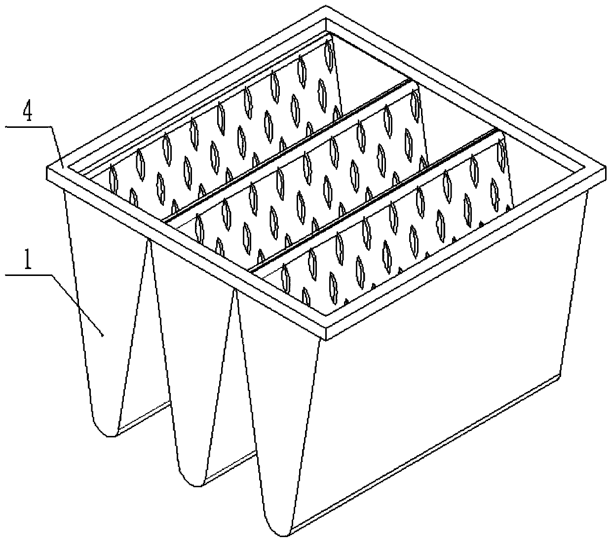 Easy-to-install paint mist filter bag and manufacturing method