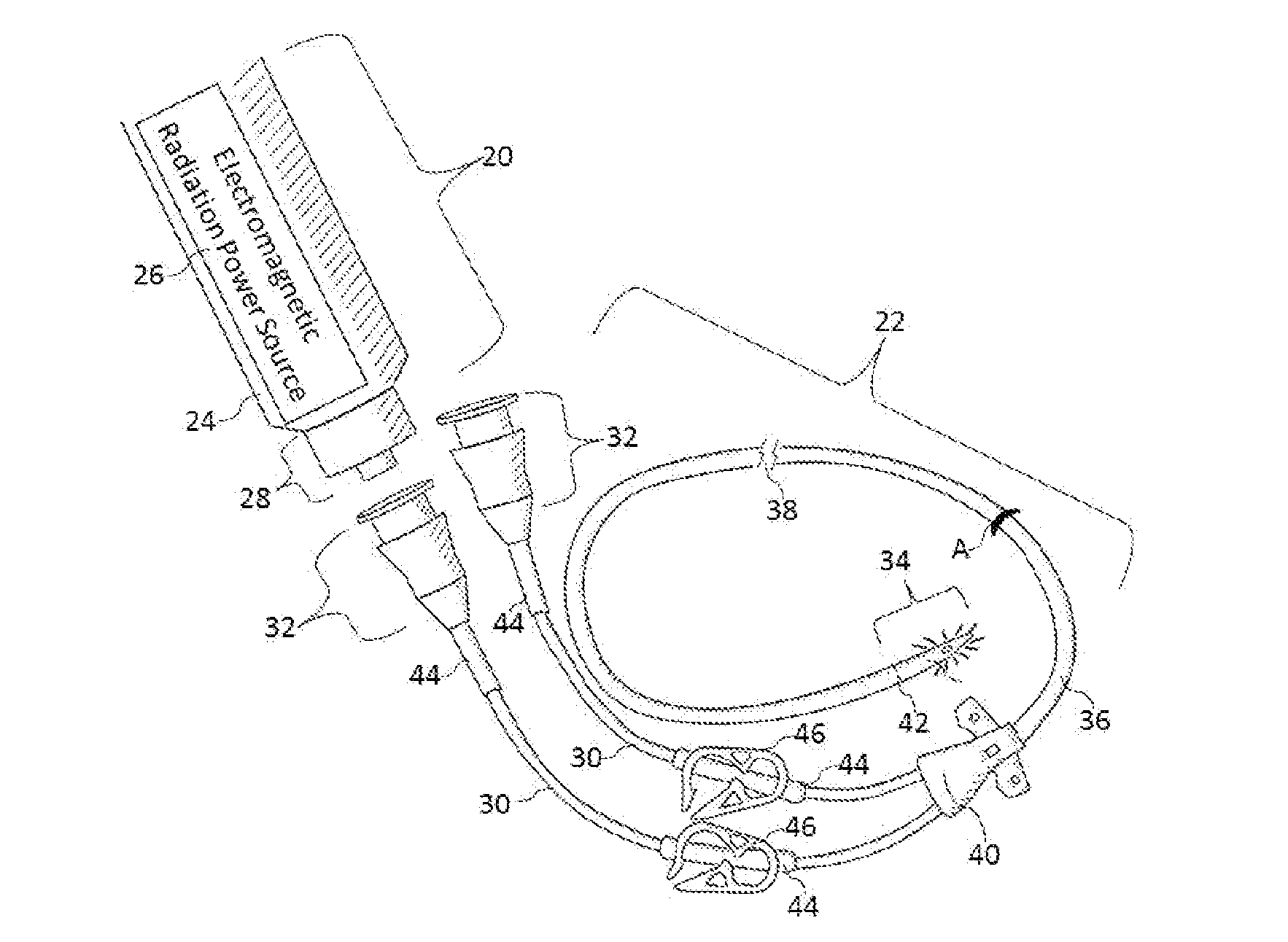 Methods and apparatus to inactivate infectious agents on a catheter residing in a body cavity