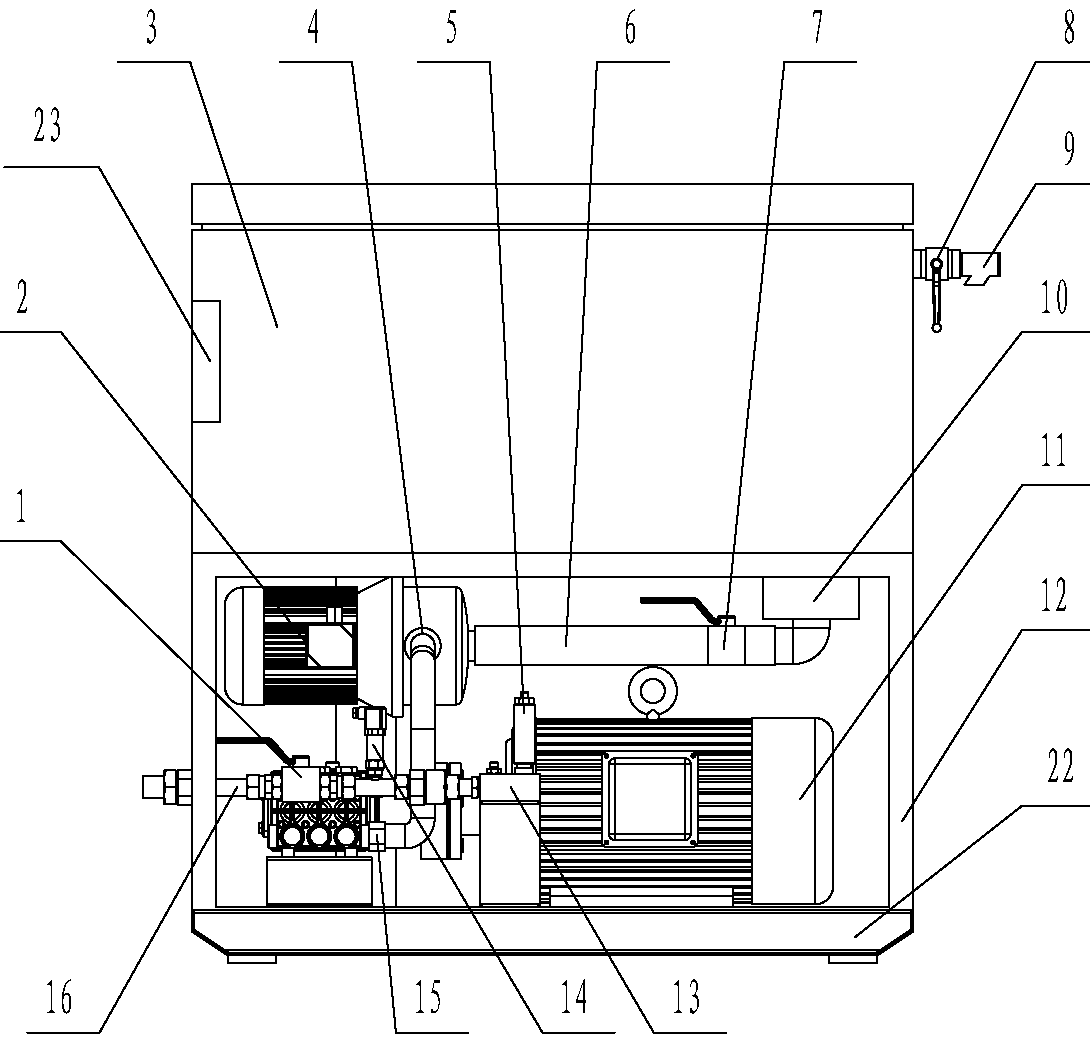 High-pressure water mist fire hydrant pump set