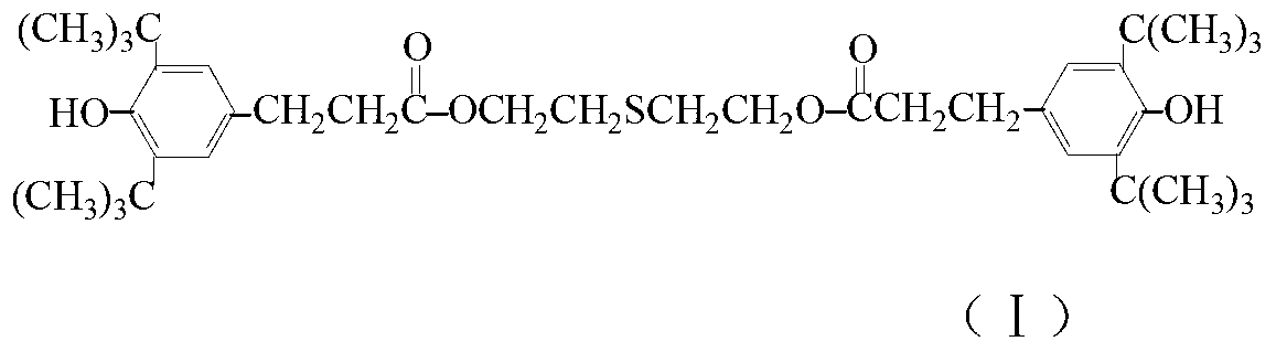 Preparation method of thiophenol compound antioxidant product