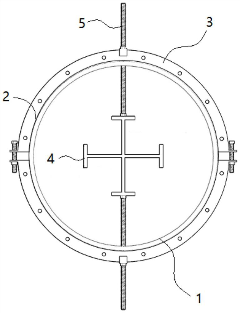 Formwork for pouring stiff column