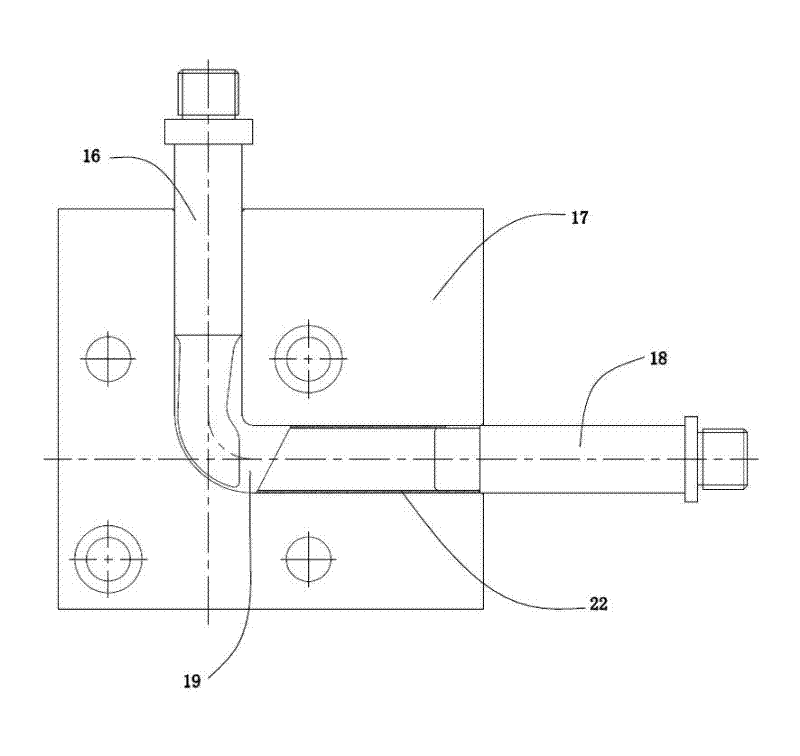 Metal elbow cold extrusion molding device