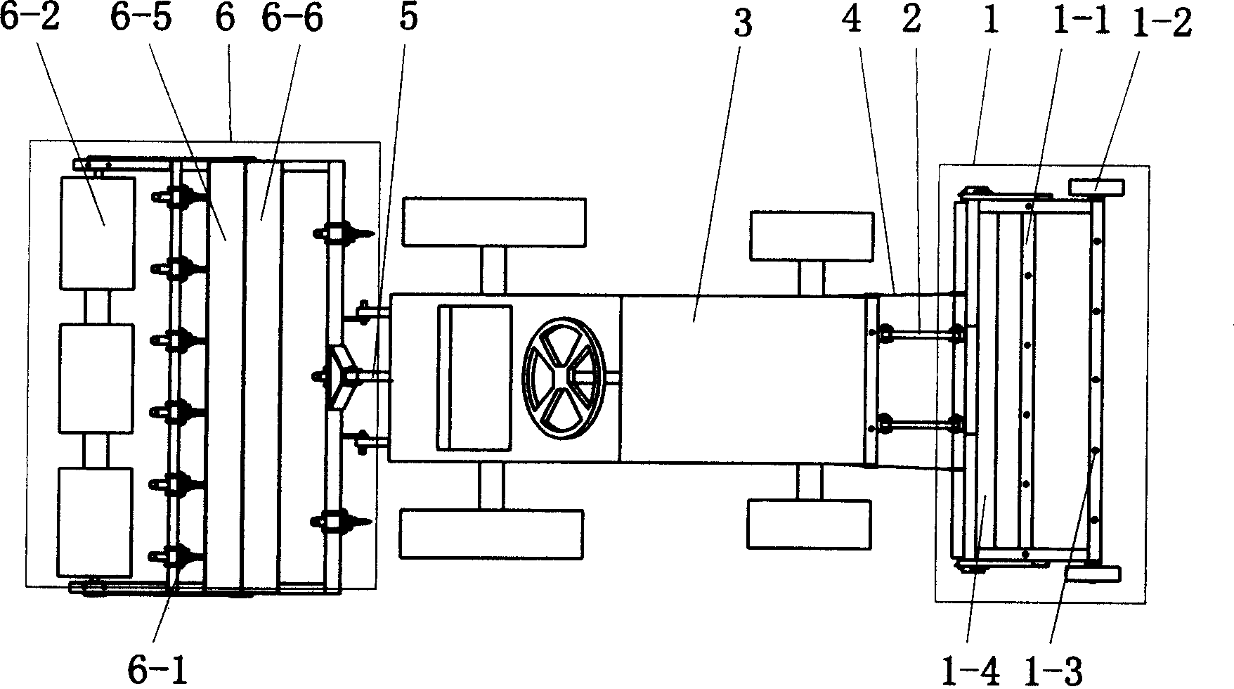 Mealie whole straw coverage wheat full no-tillage planting method and equipment thereof