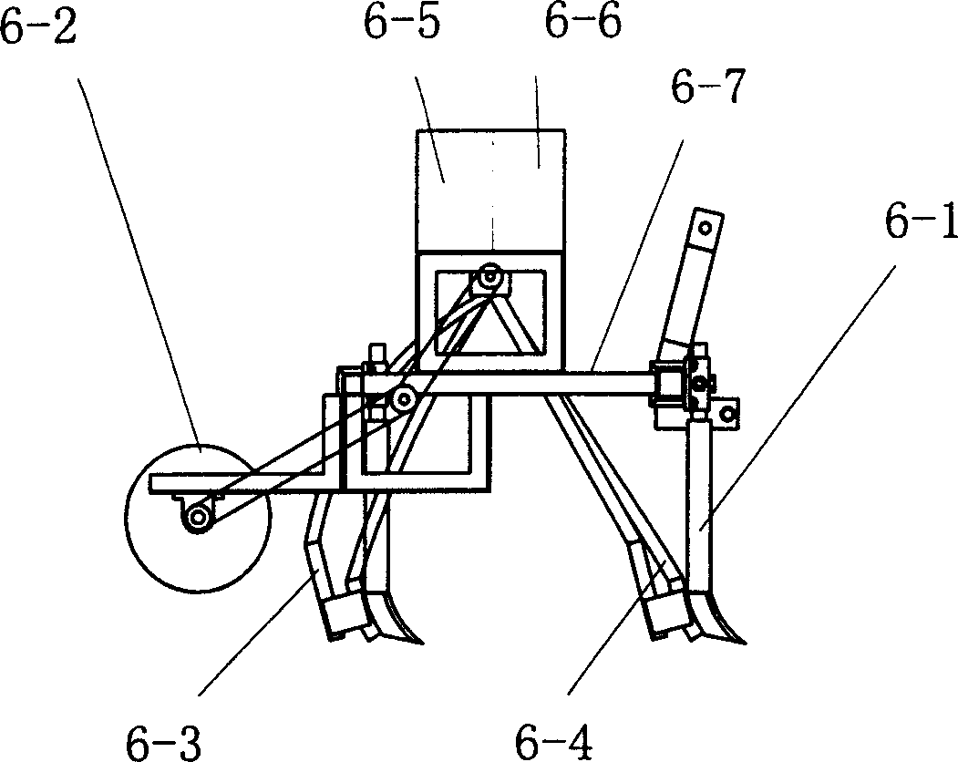 Mealie whole straw coverage wheat full no-tillage planting method and equipment thereof