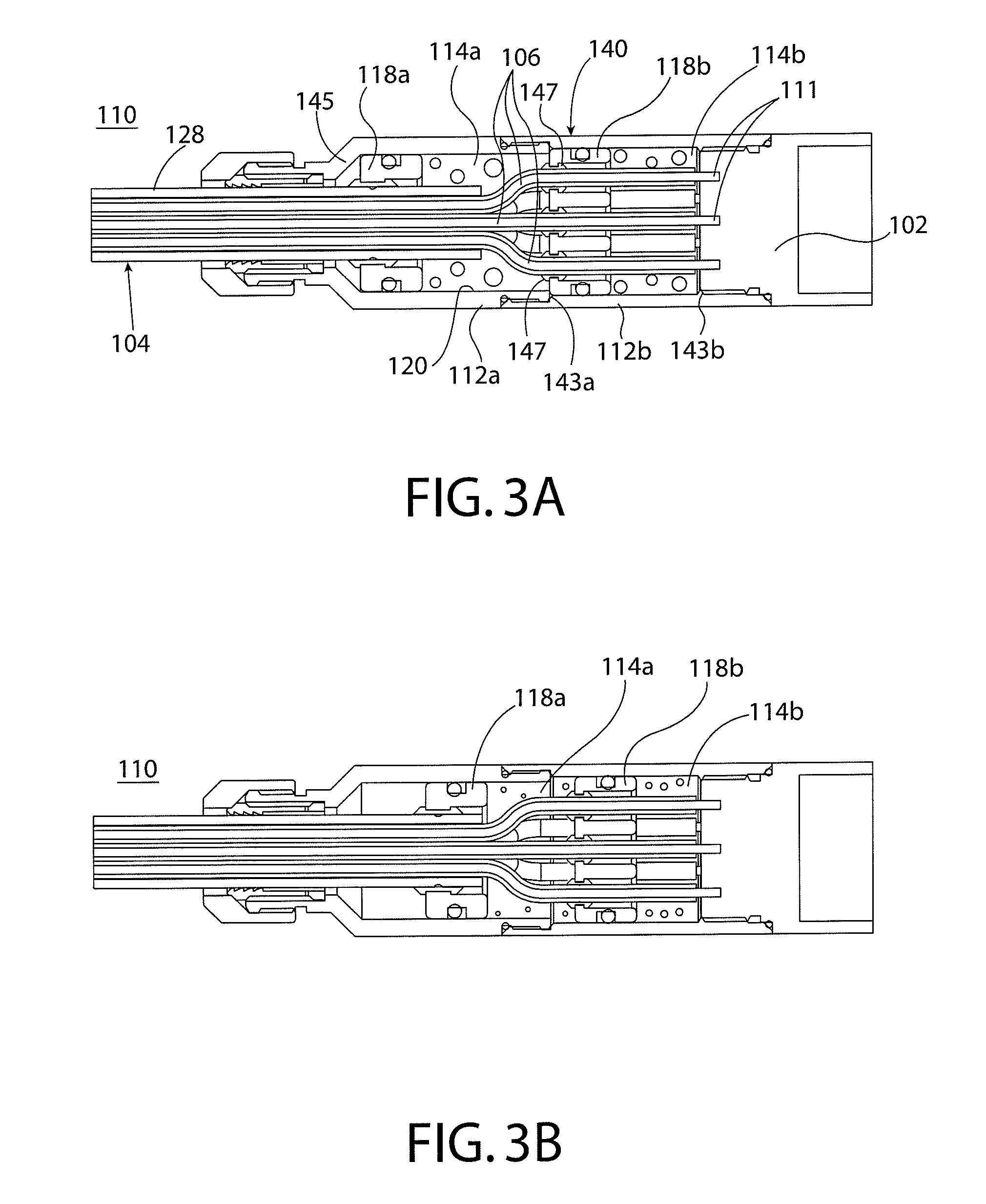 Pressure balanced connector termination