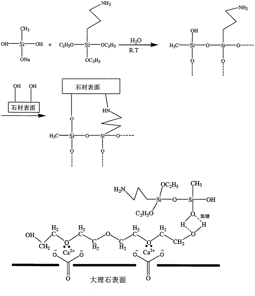 Methyl silicate stone protective agent and manufacturing method