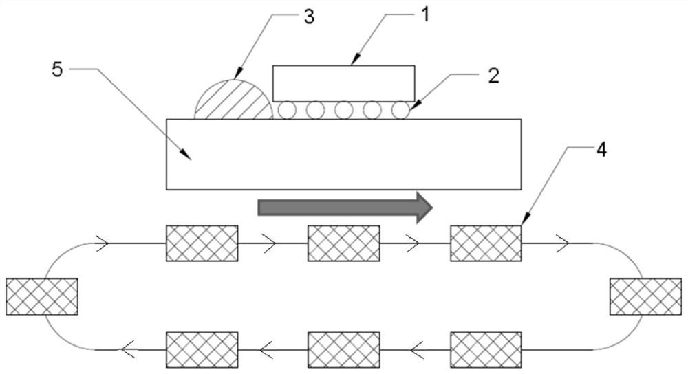 A kind of bottom filling glue filling method