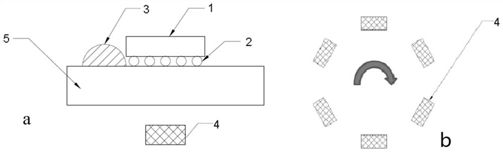 A kind of bottom filling glue filling method