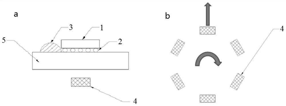 A kind of bottom filling glue filling method